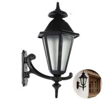 Luminária de Parede Verona com Braço Curvo para Áreas Externas e Internas