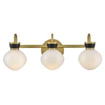 Luminária de Penteadeira Lark Lucy Média com 3 Lâmpadas em Latão Laqueado Luminária de Penteadeira Lark Lucy Média com 3 Lâmpadas em Latão Laqueado