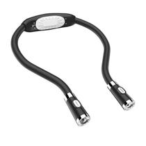 Luminária de Pescoço Lanterna LED Pilha AAA Dobrável Leitura