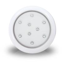 Luminária De Piscina Led Branco Frio 9W 80Mm Corpo Branco