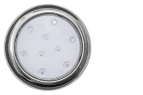 Luminária de Piscina LED Monocromático Iluctron Borda Inox 9w 80mm