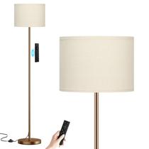 Luminária de Piso Ambimall 9W com Controle Remoto e Temperatura de Cor Ajustável Bege