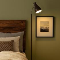 Luminária de Piso Amélia Com Cúpula Articulada Marrom Corten Luminária de Piso Amélia Com Cúpula Articulada Marrom Corten