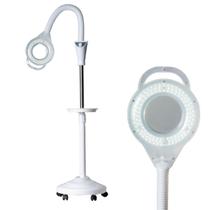 Luminaria de Piso Curva Estetica Luminaria Chao Articulada Flexível com Lupa Controle de Intensidade Luminaria de Piso Curva Estetica Luminaria Chao Articulada Flexível com Lupa Controle de Intensidade