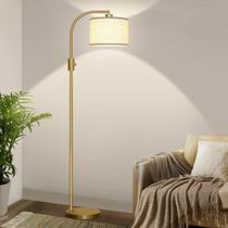 Luminária de Piso Nintiue Arco Moderno 165cm Dourada 1200 Lumens