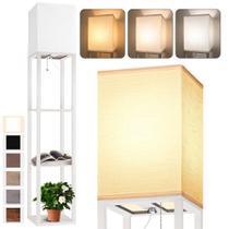 Luminária de Piso PARTPHONER 160cm Branca com Lâmpada LED 3 Cores