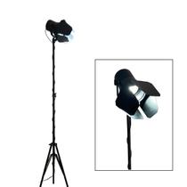 Luminária De Piso Pedestal Retrô Abajur Luz Branca Luminária De Piso Pedestal Retrô Abajur Luz Branca