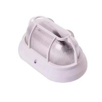 Luminária de Plástico Arandela Tipo Tartaruga Bocal E-27 Branca - Plaslumi, Opção: Branco(a)