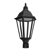 Luminária de Poste Colonial LP20NSG Jardim Italiana LED 50W Alumínio Preto Fosco Luminária de Poste Colonial LP20NSG Jardim Italiana LED 50W Alumínio Preto Fosco