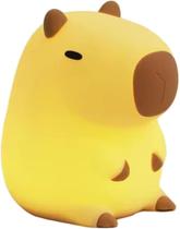 Luminária de Silicone Capivara Capybara - Luz Noturna LED Recarregável USB Decoração Quarto