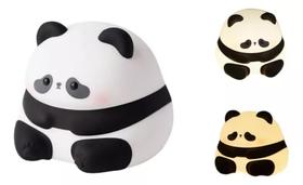 Luminária De Silicone Nocturna Panda Fofinho Sensor De Toque Cúpula Branco 110v/220v