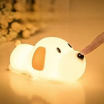 Luminária De Silicone Panda Fofo Noturna Sensor De Toque Recarregável De USB