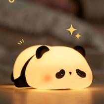 Luminária De Silicone Panda Fofo Noturna Sensor De Toque Recarregável De USB Luminária De Silicone Panda Fofo Noturna Sensor De Toque Recarregável De USB