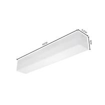 Luminária De Sobrepor Acrilico Retangular 42cm Glight