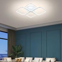Luminária De Sobrepor Plafon Led Quadrada Teto 3 Em 1