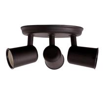Luminária de Sobrepor Spot 3 Lâmpadas Direcionável E27 Tampa Cega
