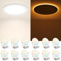 Luminária de teto Amico 20 cm 5CCT dimerizável com luz noturna 18 W