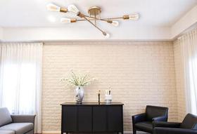 Luminária de Teto Aranha Plafon Lustre Sputnik 6 Braços Dubai Industrial Hotel Pousada Casa Varanda Dourado Luminária de Teto Aranha Plafon Lustre Sputnik 6 Braços Dubai Industrial Hotel Pousada Casa Varanda Dourado