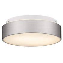 Luminária de teto AUTELO 12 Flush Mount Glass Brushed Ni