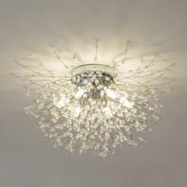 Luminária de teto CM MZY Chrome Firework Crystal 6-Light