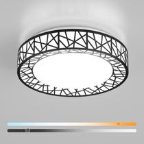 Luminária de teto embutida LED preta Lightania 12", regulável de 20 W Luminária de teto embutida LED preta Lightania 12", regulável de 20 W