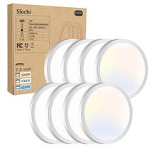 Luminária de teto embutida LED Slochi, pacote com 8 unidades, 7,5", 15W, 100V