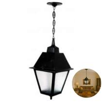 Luminária de Teto Florença com Corrente em Alumínio para Uso Externo e Interno Luminária de Teto Florença com Corrente em Alumínio para Uso Externo e Interno