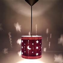 Luminária De Teto Infantil Lua E Estrelas Para Quarto (Violeta) Luminária De Teto Infantil Lua E Estrelas Para Quarto (Violeta)