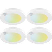 Luminária de teto LED com sensor de movimento JULLISON 4" 120V 10W 600Lm, pacote com 4