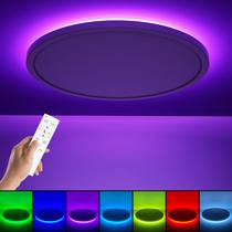 Luminária de teto LED embutida Annaror RGB 30 cm regulável Luminária de teto LED embutida Annaror RGB 30 cm regulável