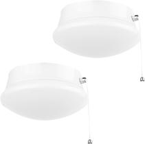 Luminária de teto LED Lightdot 7" 12W 4000K Pull Chain, pacote com 2