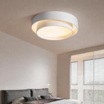 Luminária de Teto Led Plafon Eclipse Circular Metal 3 Luzes Para Sala Quarto Escritório Home Office