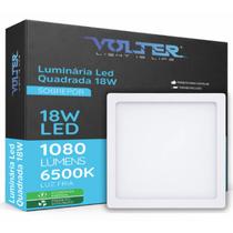 Luminária de teto LED Sobrepor Volter 18W 6500K Quadrado