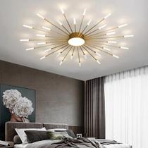 Luminária de Teto LED Sputnik LightInTheBox com 30 Pontas Dourada Luminária de Teto LED Sputnik LightInTheBox com 30 Pontas Dourada
