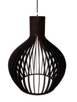 Luminária De Teto Lustre Grande Preto Versátil Slim - Collore