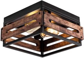 Luminária de teto MAYNA 2-Light Flush Mount Rustic Luminária de teto MAYNA 2-Light Flush Mount Rustic
