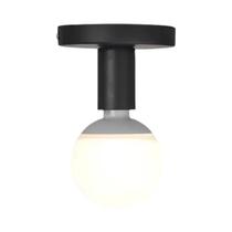 Luminária De Teto Minimalista Preta E27 Moderna Nórdica Retrô De Ferro Para Sala De Estar, Quarto,