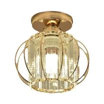 Luminária de Teto Moderna em Cristal K9 - Estilo Nórdico para Sala, Quarto, Corredor e Escada