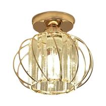 Luminária de Teto Moderna em Cristal K9 - Estilo Nórdico para Sala, Quarto, Corredor e Escada