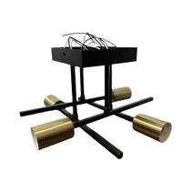 Luminária De Teto Moderna Nórdica Com 4 Luzes, Base Para Lâmpada E27, Ideal Para Sala De Estar,