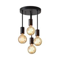 Luminária De Teto Moderna Preta Com Base Para 4 Lâmpadas E27 Para Quarto, Cozinha, Corredor, Lustre Luminária De Teto Moderna Preta Com Base Para 4 Lâmpadas E27 Para Quarto, Cozinha, Corredor, Lustre