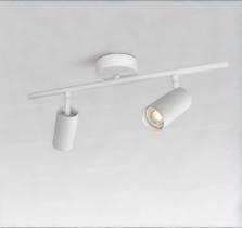 Luminária De Teto Ou Parede Em Led Com 2 Spots Ajustáveis