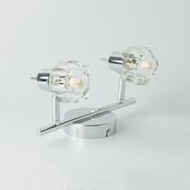 Luminária de Teto ou Parede Spot Cristal Cromada MX3006-2 Bocais G9
