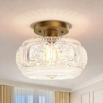 Luminária de Teto OYKYOHEI - Semi-Flush Mount com Globo de Vidro Dourado