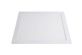 Luminária de Teto Painel de Embutir LED Slim Quadrada 24W 3000K Luz Amarela Bivolt Pronto para Instalar