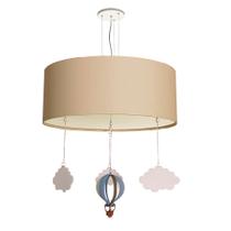 Luminária de Teto Pendente Balão Cúpula 30x15cm