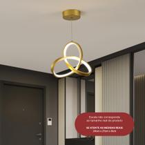 Luminária De Teto Pendente Led Moderna Lustre para Corredor Sala Quarto Cozinha