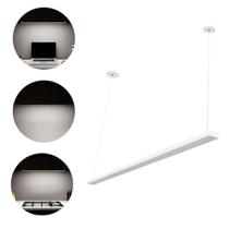 Luminaria De Teto Pendente Led Slim 90cm 36w Alta Potência - Ponto Com Iluminação