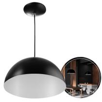 Luminaria de teto Pendente Meia Lua 60 cm Preto/Branco Luminaria de teto Pendente Meia Lua 60 cm Preto/Branco