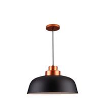 Luminária de Teto Pendente Meia Lua de Alumínio 37 cm Design Moderno Industrial RPX GO M1